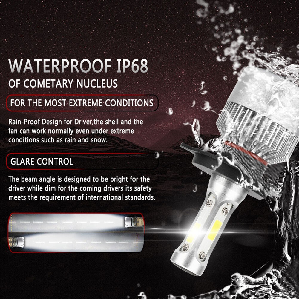 H13 9008 9145 LED Headlight Fog Light Bulbs For RAM 1500 2500 3500 2011-2012