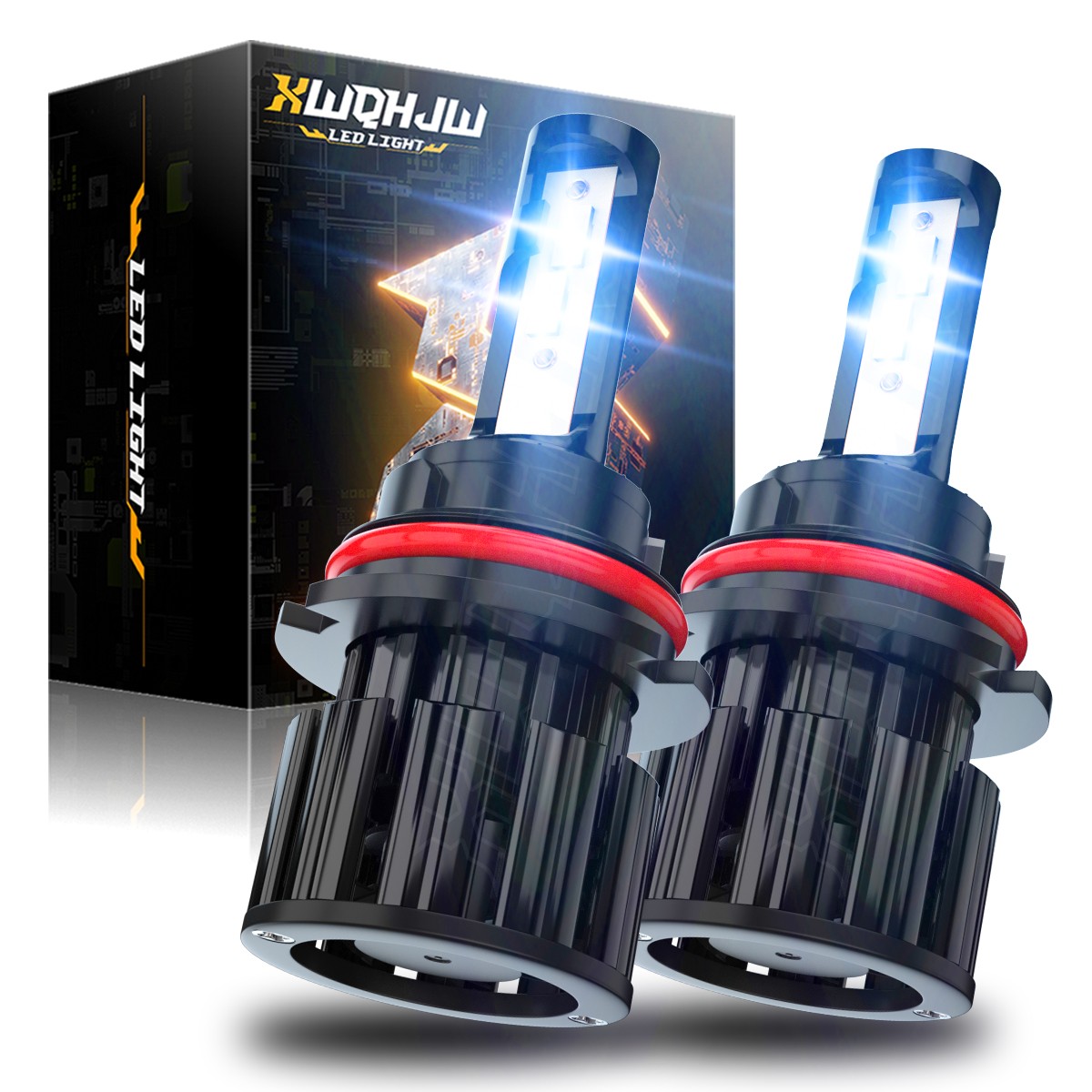 Super Bright LED Pure White 9007 Headlight Bulb Replacement, Light on Road