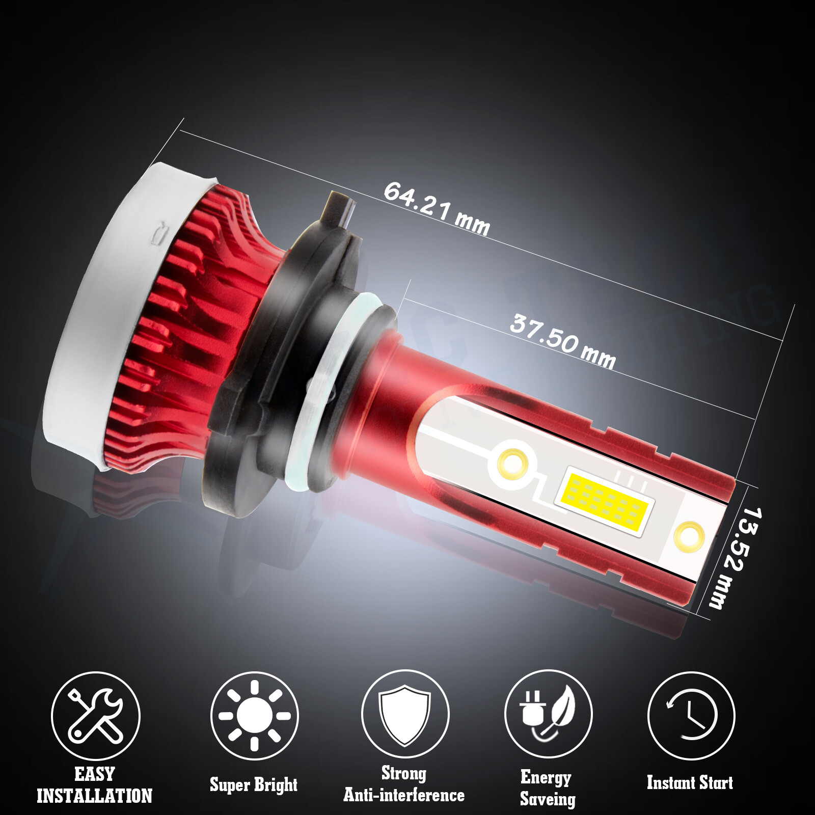 High Power Super White 100W 9005 LED Daytime Running Light DRL Bulbs For Toyota