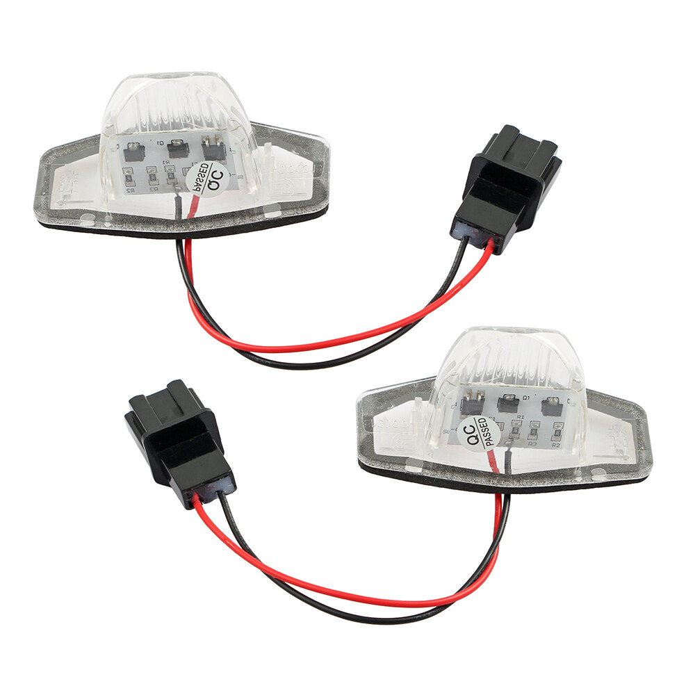 2x LED License Plate Light Tag Lamp 6000K For 2007-2016 Honda CR-V CRV Fit