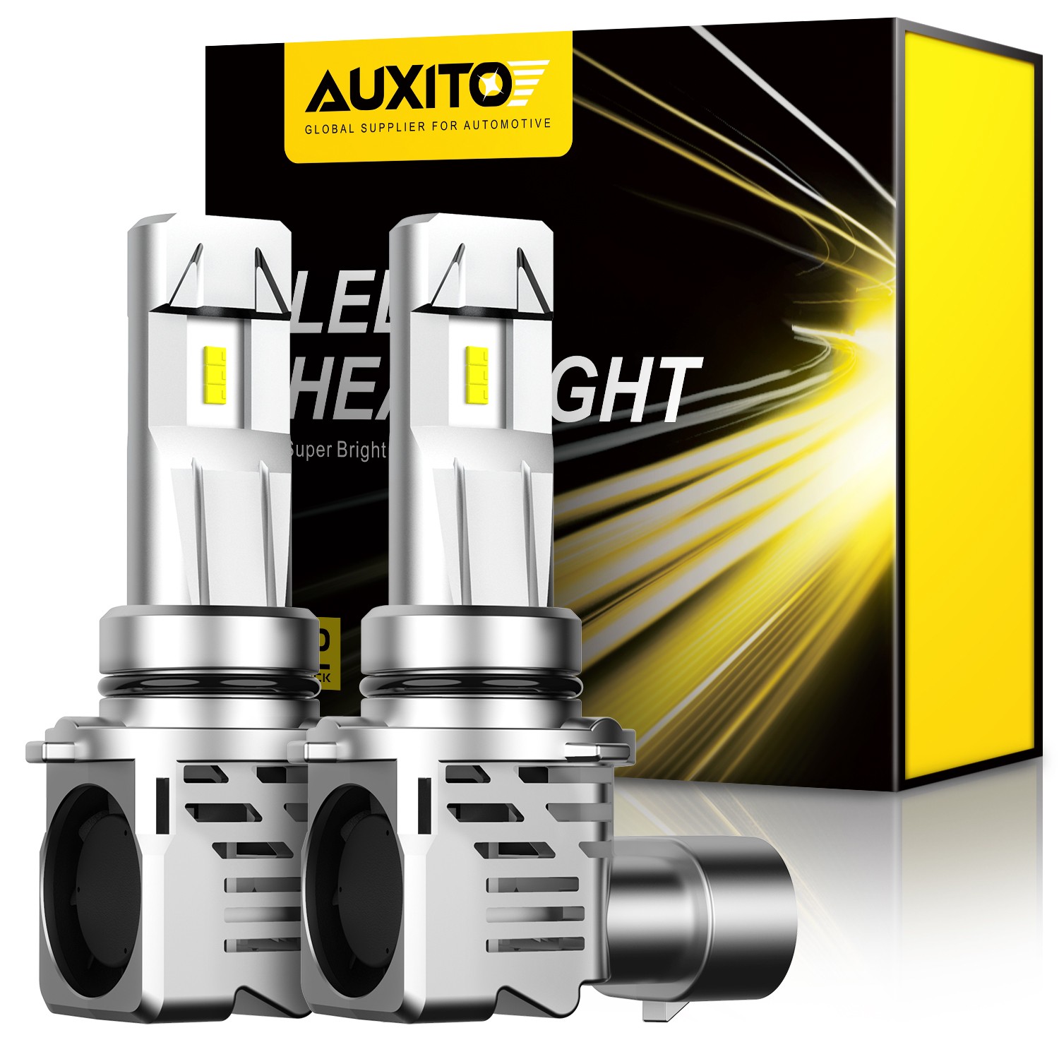 AUXITO 9006 HB4 120W 24000LM LED Headlight Kit Light low high Bulbs 6500K M3 B