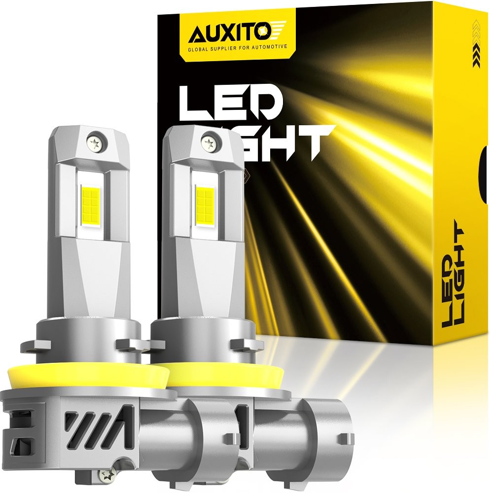 AUXITO H11 LED Headlight Super Bright Bulbs Kit 6500K White 330000LM Low Beam