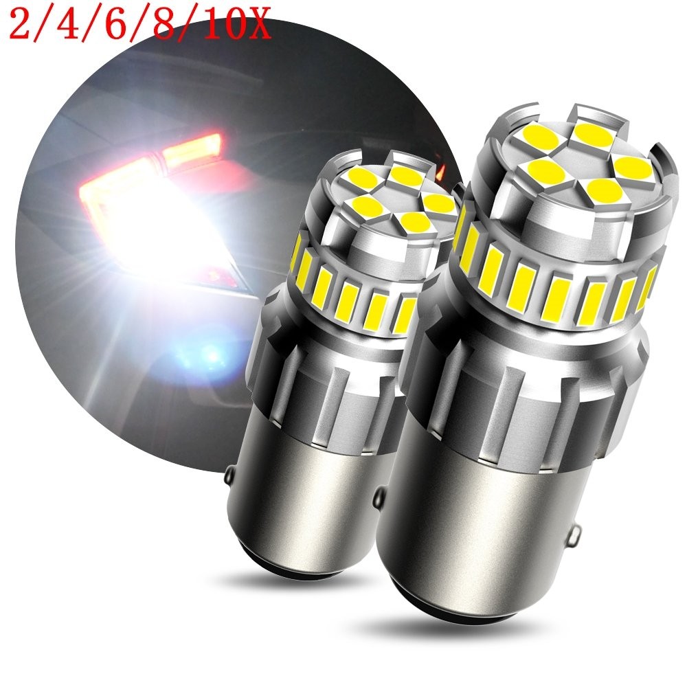 1157 LED Turn Signal Brake Reverse Parking Light Bulb 2400LM 6500K White 2/10x