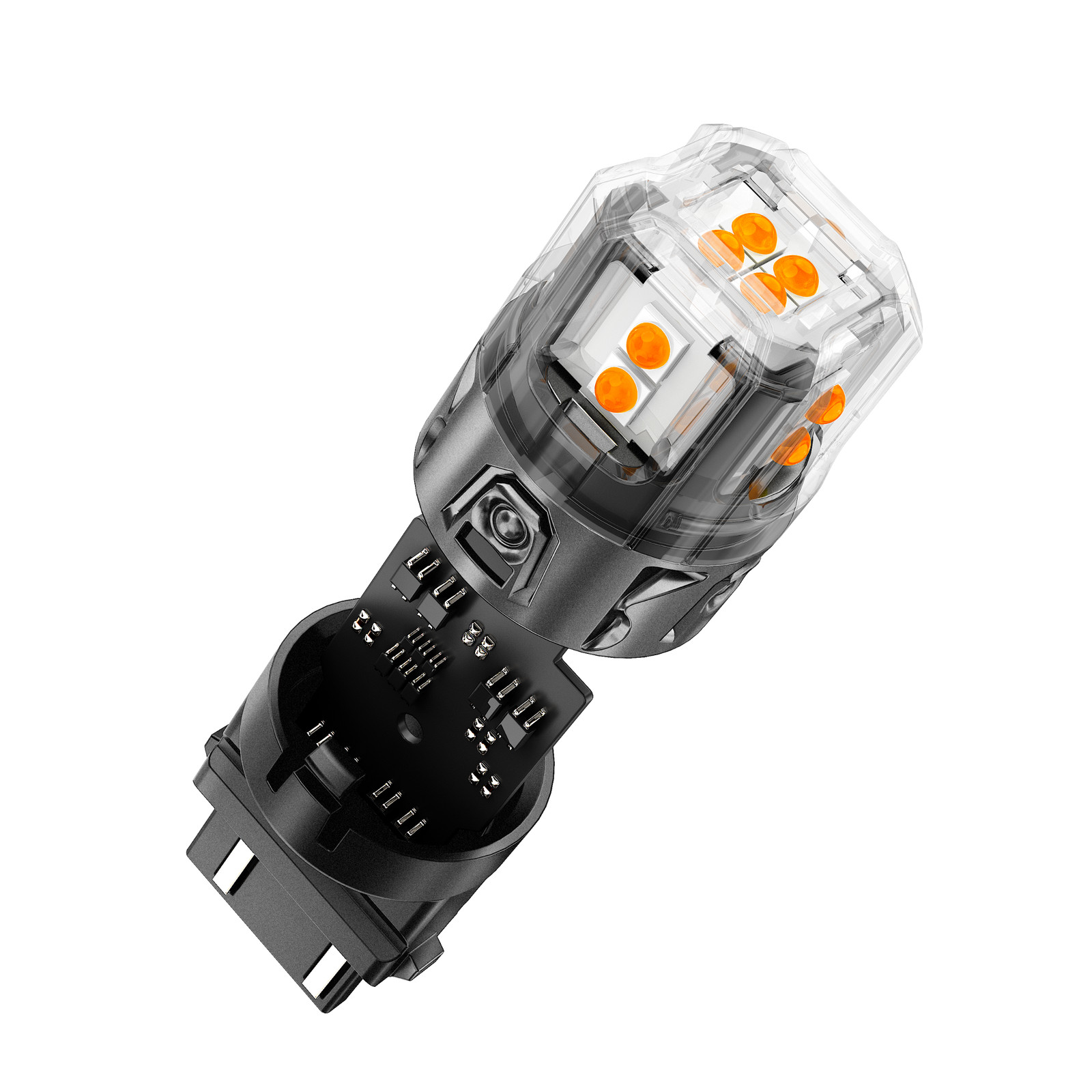 AUXBEAM 3000K Amber LED Front Turn Signal Bulb Light 3157 3457 3156 500% Bright