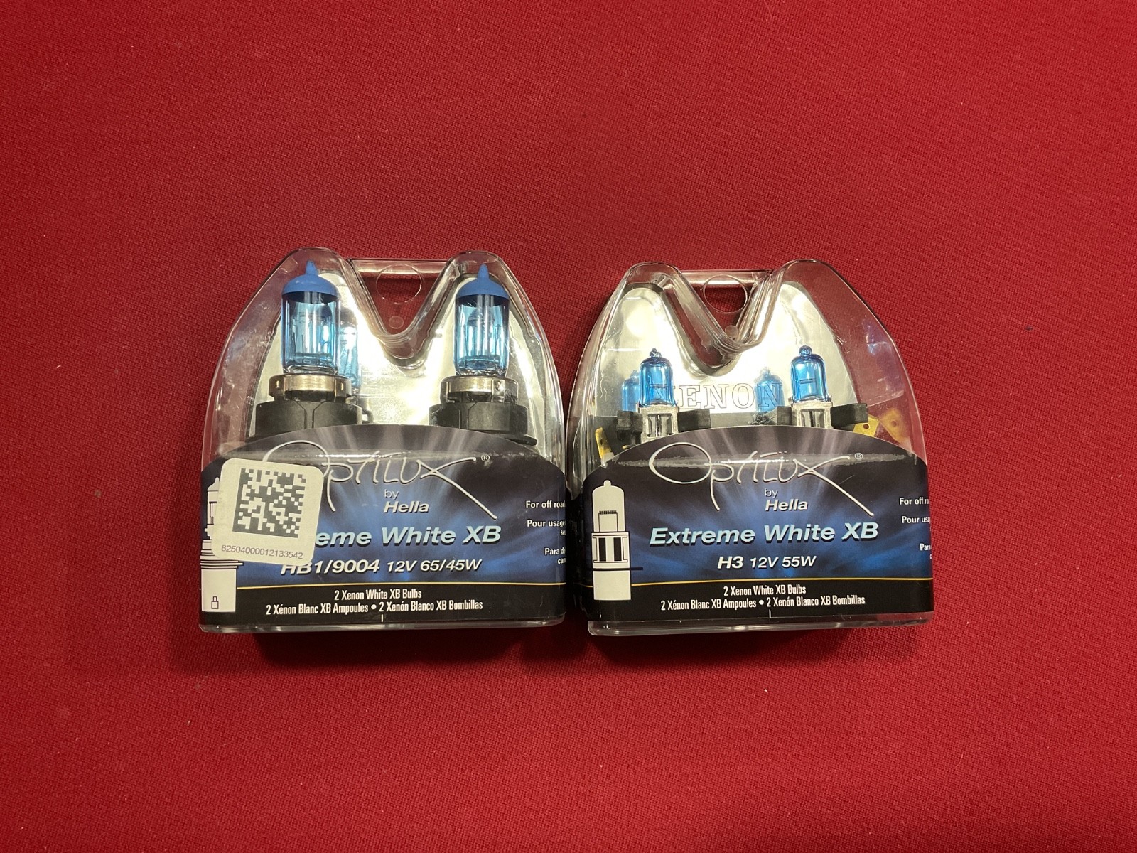 headlight optilux by hella HB1/9004 12v 65/45w extreme white bulbs #H71071392 H3