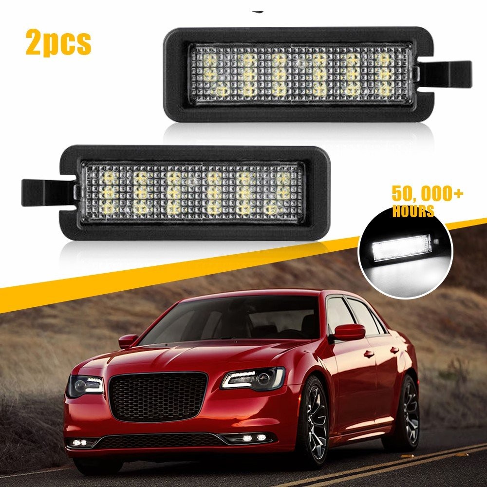 2PC For 2015-2021 Chrysler 300 Dodge Charger Challenger License Plate Tag Lights