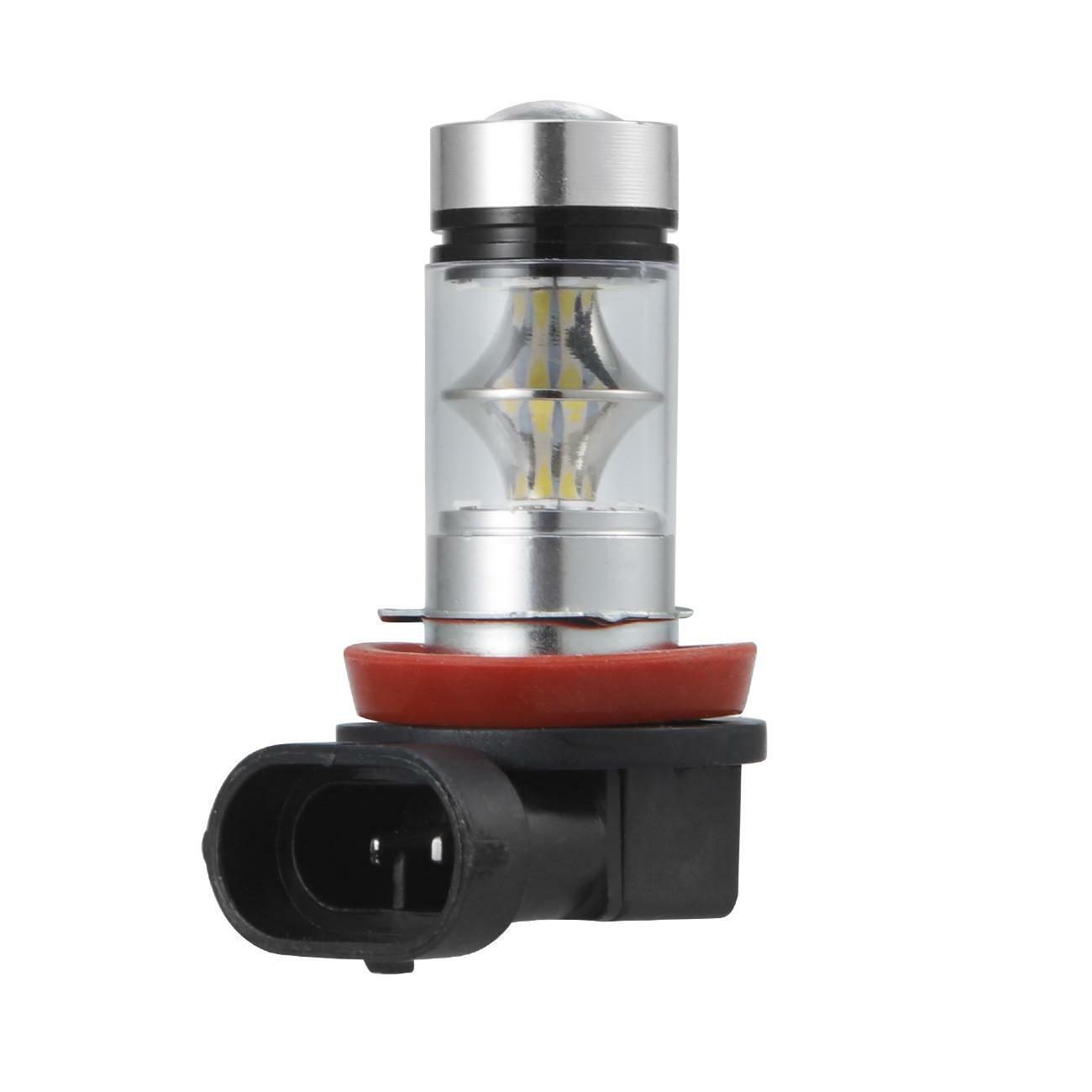 IRONWALLS H11 H8 H9 6000K White 100W High Power LED Fog Light Driving Bulb DRL