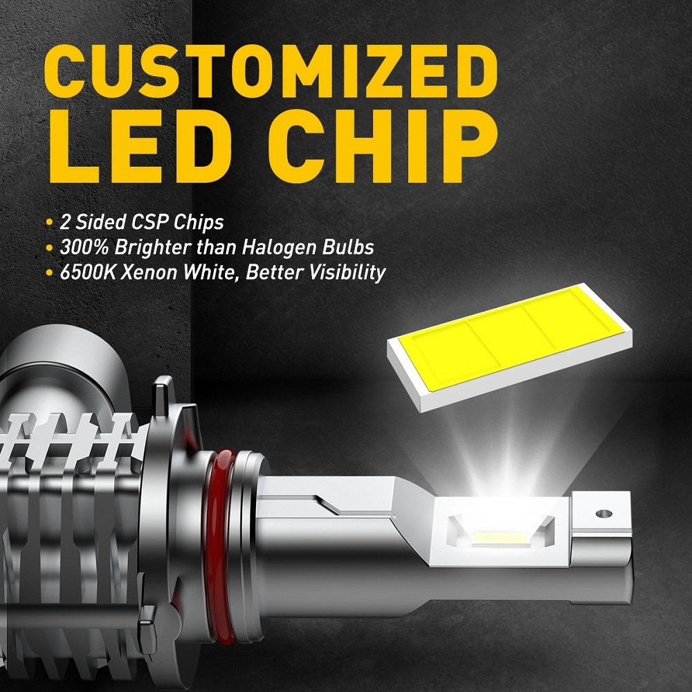 AUXITO LED Fog Driving Light Bulbs 9006 HB4 6500K Xenon White Bright CANBUS EXV