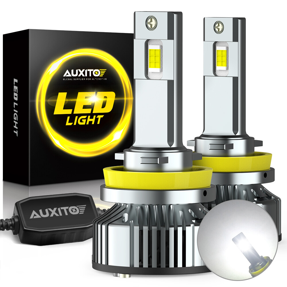 H11 LED Headlight Super Bulbs Bright 6500K White 40000LM HIGH/LOW BEAM 1-10Set