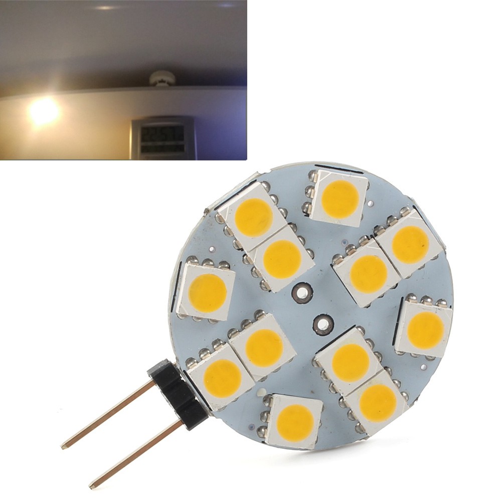 Indoor Car RV Landscape G4 Socket 5050 SMD 12 Bulb Lamp Round Bulb