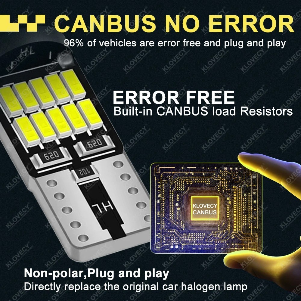 10x 501 T10 Led Bulbs Side Light Error Free Canbus 26 Smd W5W Xenon Bright White