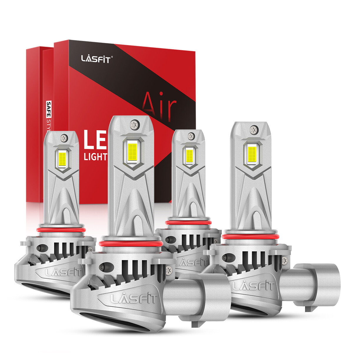 Lasfit 9005 9006 LED Headlight Bulb High Low Beam 6000K 14000LM 140W Super White