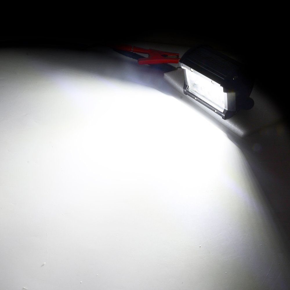 Tow Hitch Mounting Bracket+ 4“3-row LED Work Light Pods Backup Reverse+Wiring