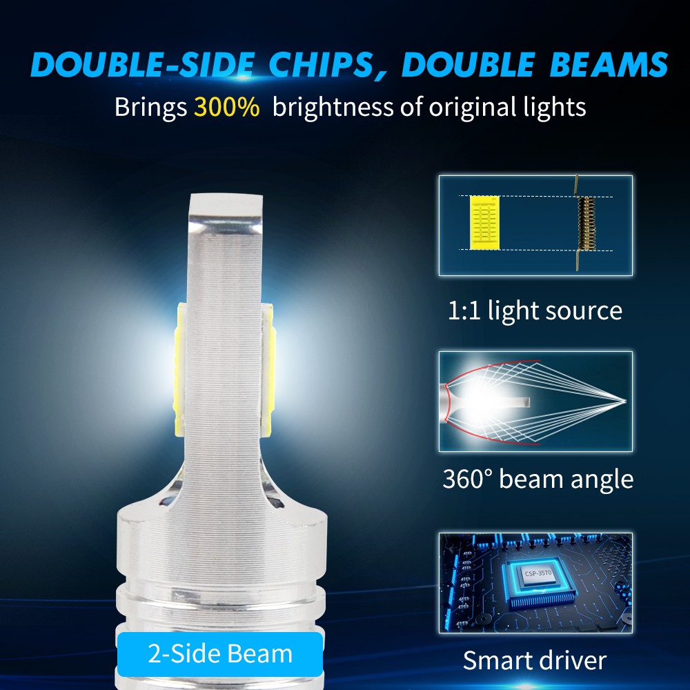 881 LED Bulbs 6000k Fog Driving Light for Hyundai Sonata 2006-2010 Bright H27W/2