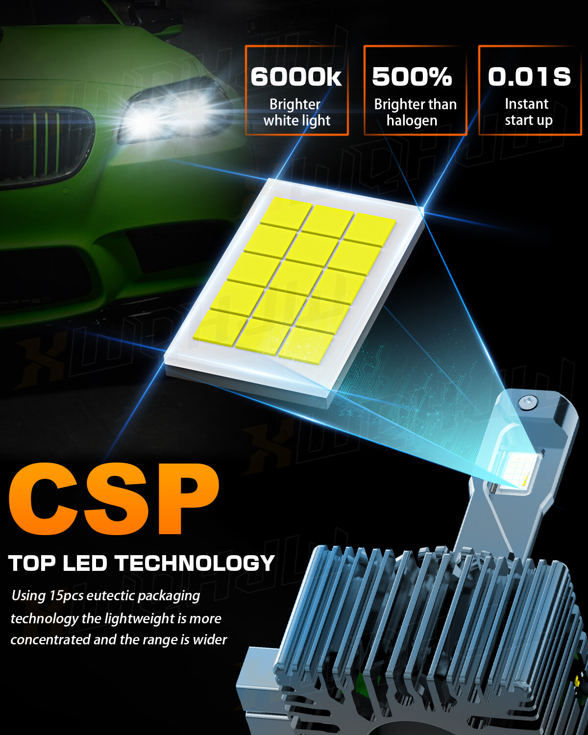 For Chevy Traverse 2019 2020 2021 D3S/D3R Headlight Bulb Kit High & Low Beam