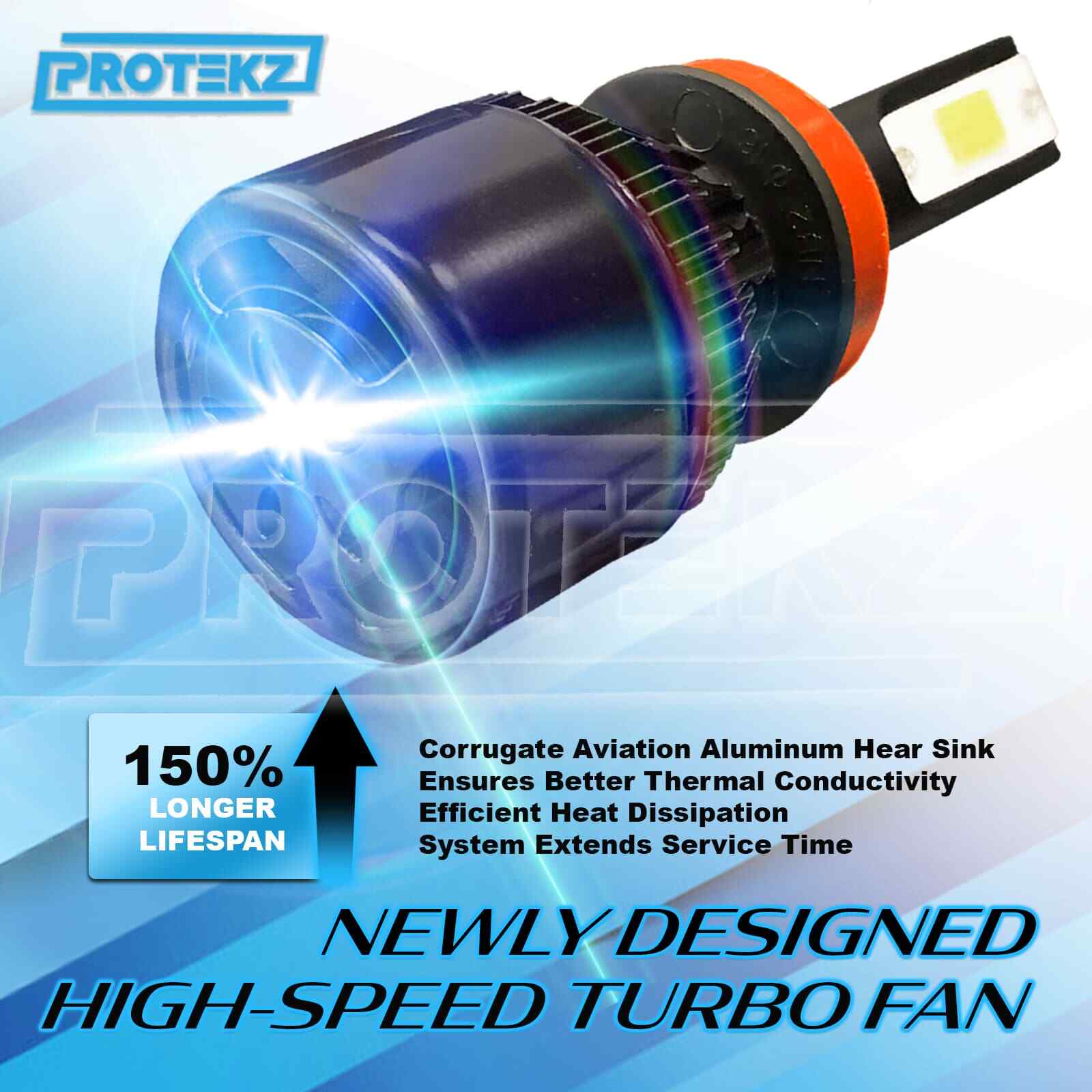 H10 9145 LED Fog Light Kit Bulbs 5Years Warranty 800W 120000LM 6500K White