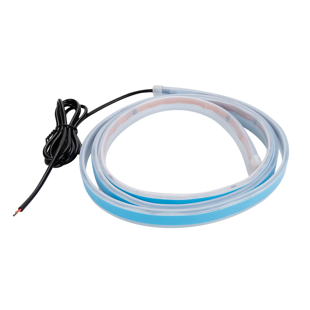 Flowing Car LED DRL Hood Light Strip Engine Cover Daytime Running Light 180CM