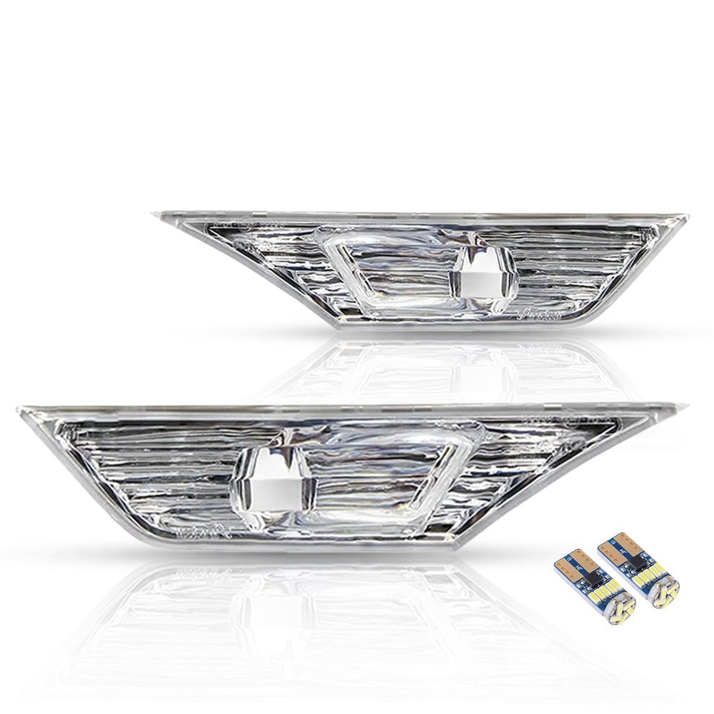Front Left+Right Side Marker Light With bulb(s) Fits 2016-2021 Honda Civic 2PCS