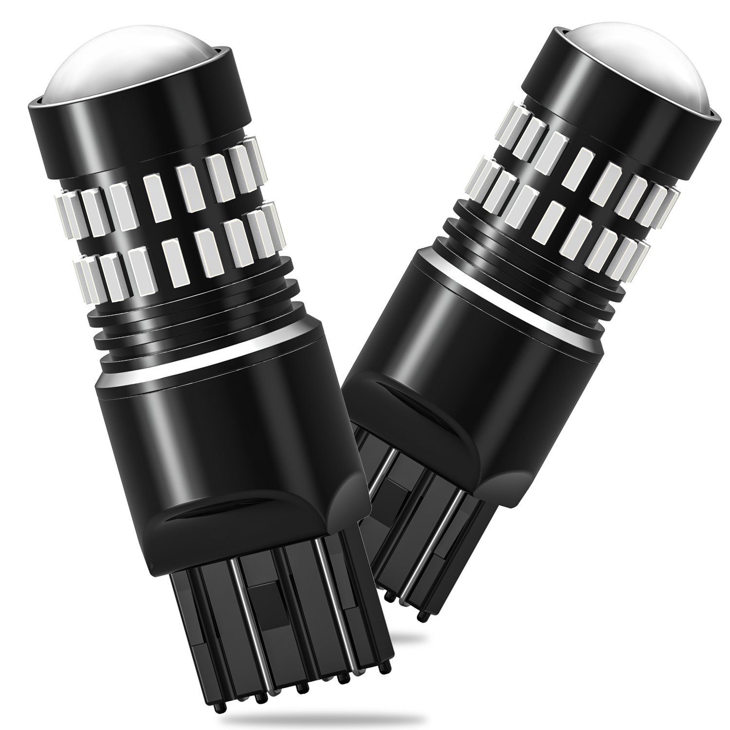 AUXITO 7440 7443 Red Flash Brake Tail Stop Light LED Bulbs for GMC Ford Toyota
