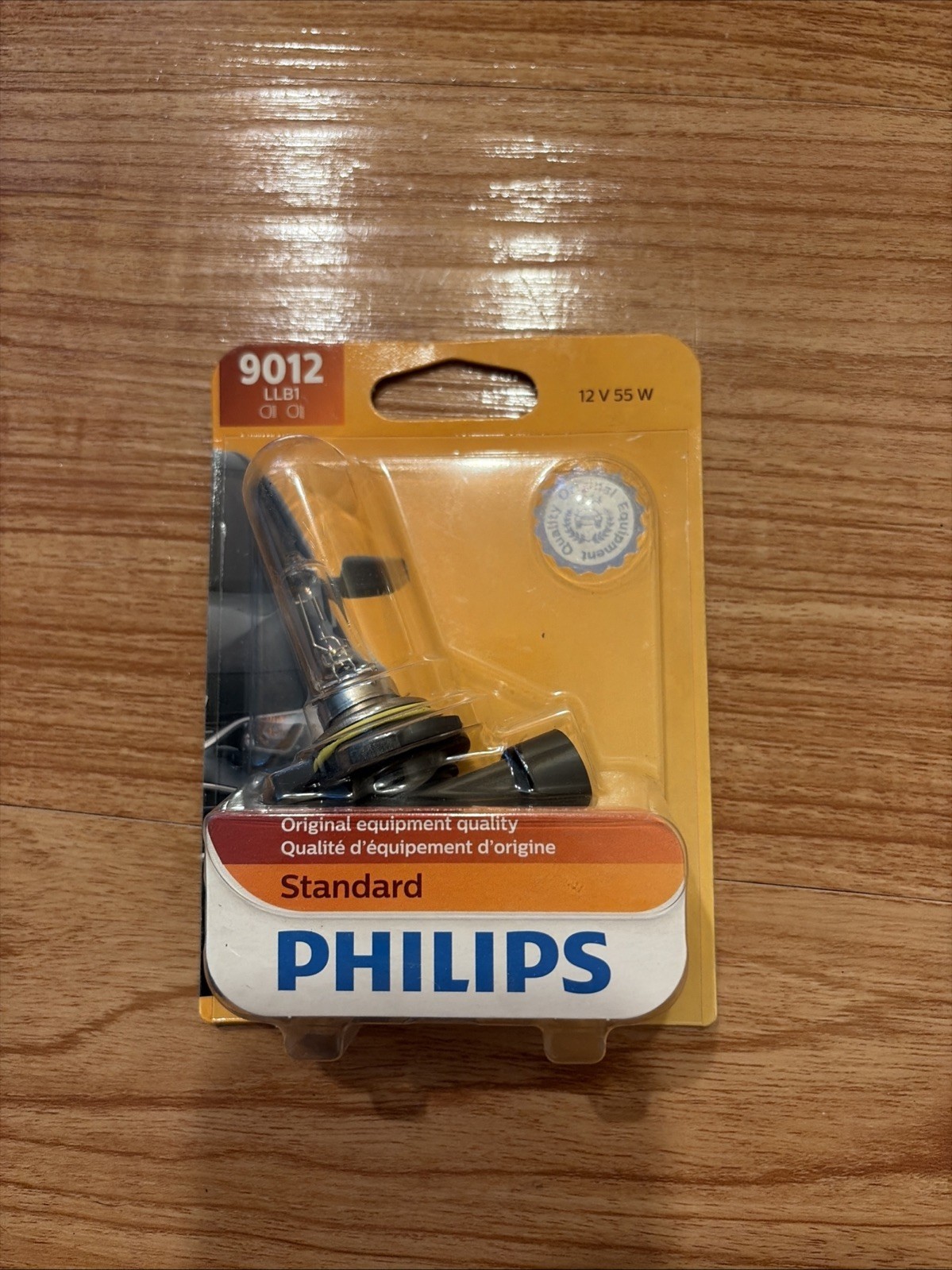 Philips 9012LLB1 Standard Halogen Headlight Bulb 1 Pack.