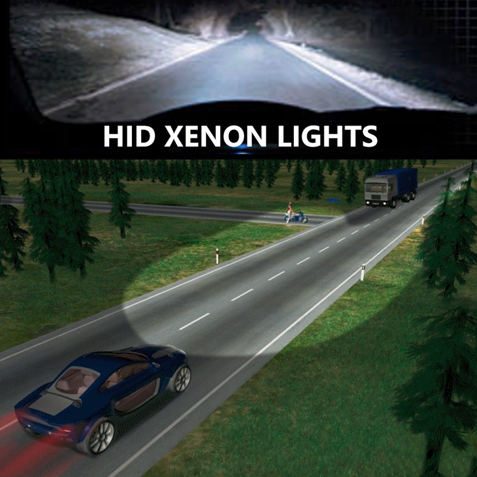 Xentec 55W HID Conversion Kit Xenon Light H1 H3 H8 H9 H10 H11 9006 5202 H16 9012