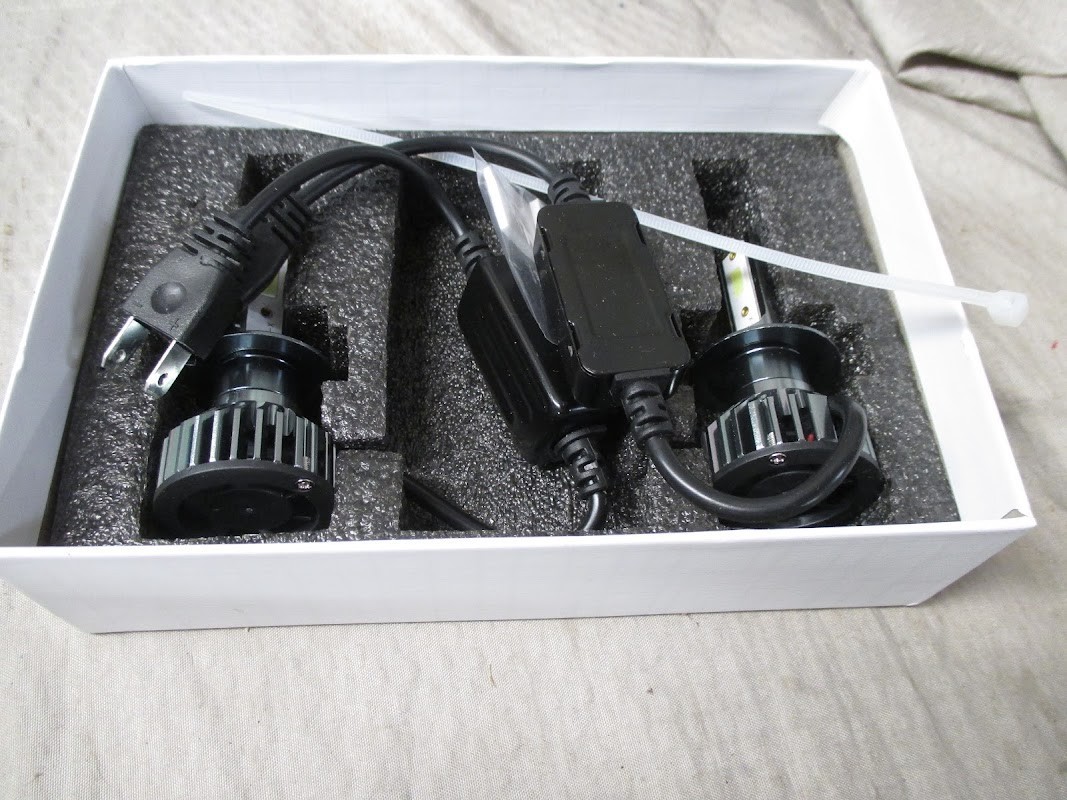 Beamland H7 LED Headlight Bulbs High Low Beam Fan Cooled | Open Box