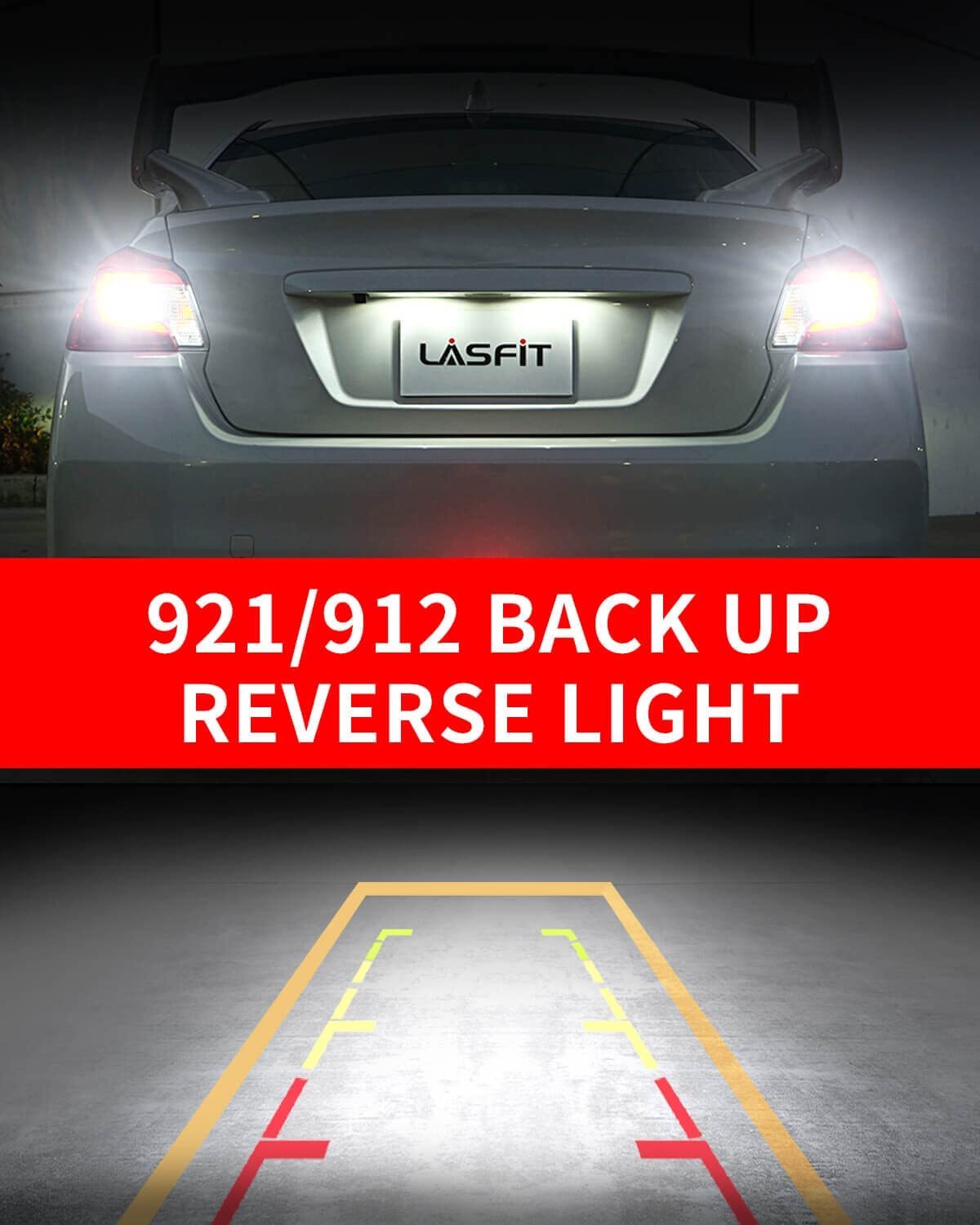 GloDrv T15 921 W16W 912 CANBUS LED Reverse Backup Light Bulb 2400LM White 6000K
