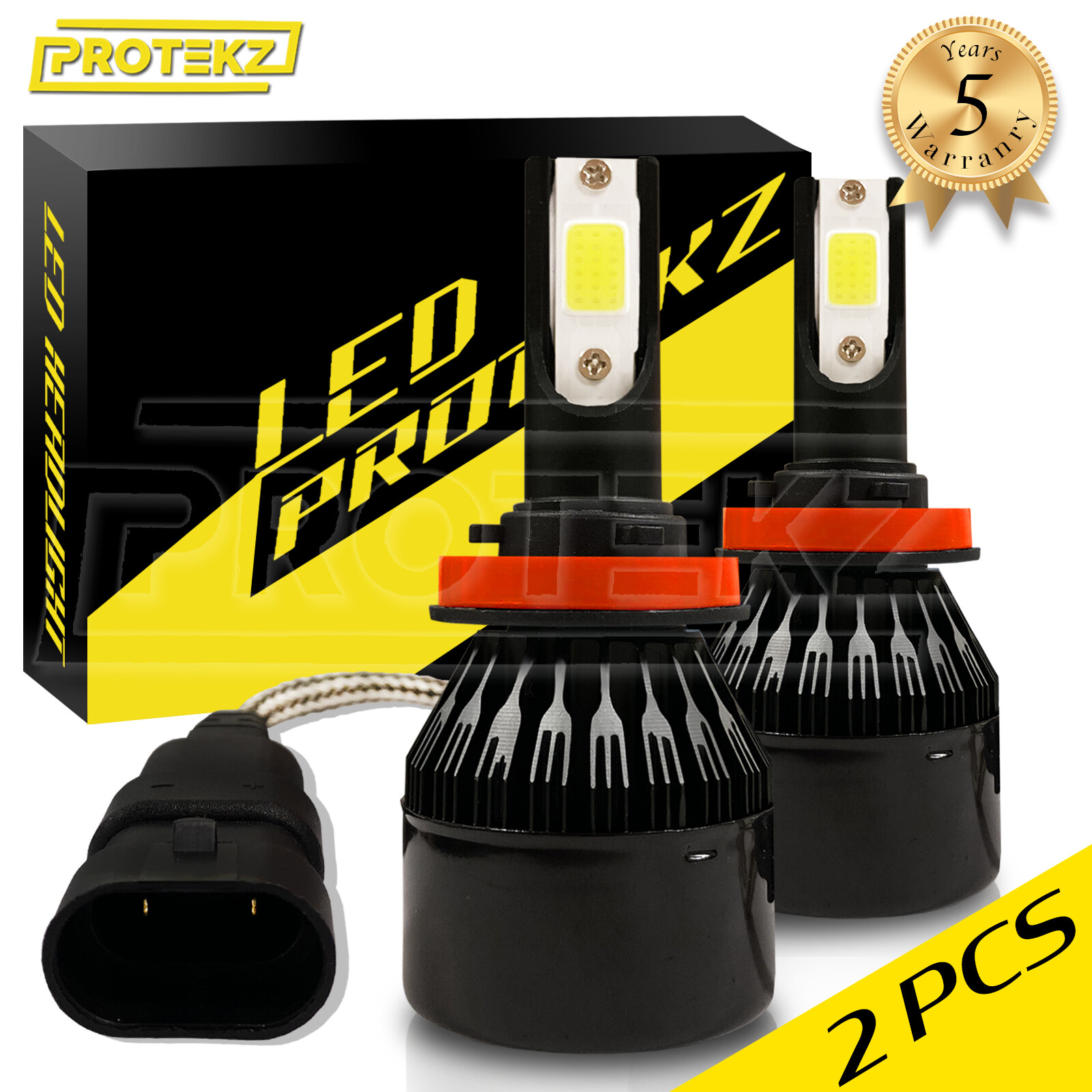 H11 LED Headlight Bulbs H8 H9 H16 Protekz 5 Years Warranty 60Days Free Return