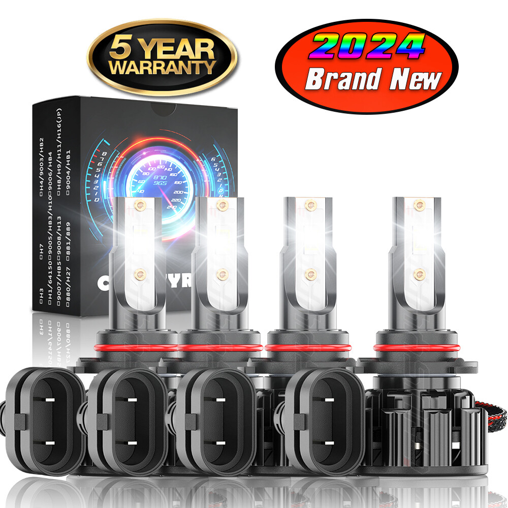 4pcs LED Headlight Bulbs For 1994-1998 Chevy C/K Pickup Silverado Suburban Tahoe