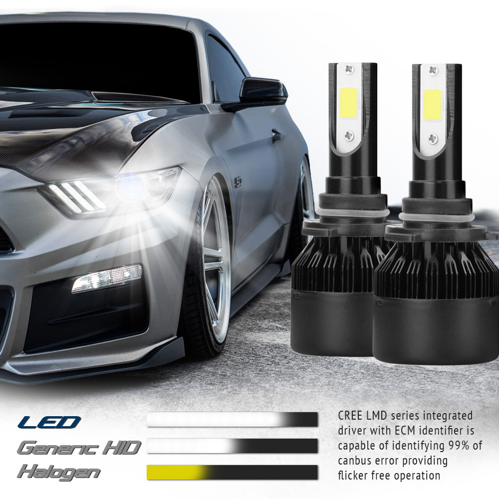 White 9006 HB4 HB4U LED 6500K Low Beam Bulb 388W 38800LM Headlight Kit CREE