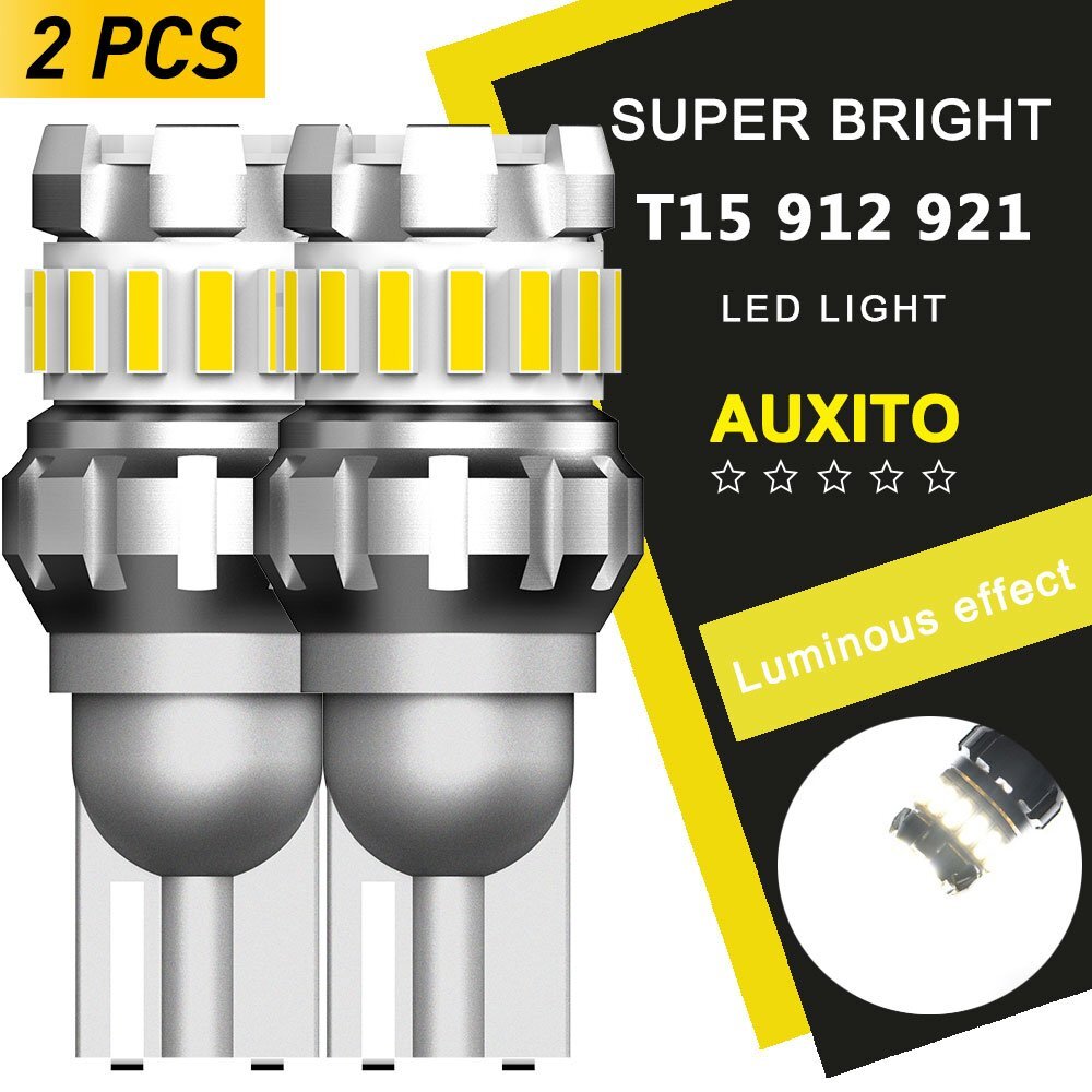 Auto Car 2400LM T15 Bright LED Reverse Backup Light 921 912 Bulb 6500K White