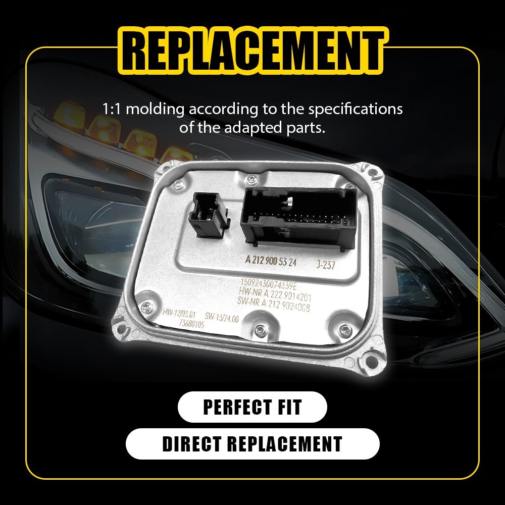 Full LED Headlight Module Control for 2014-2016 Mercedes E300 E350 Aluminum E400