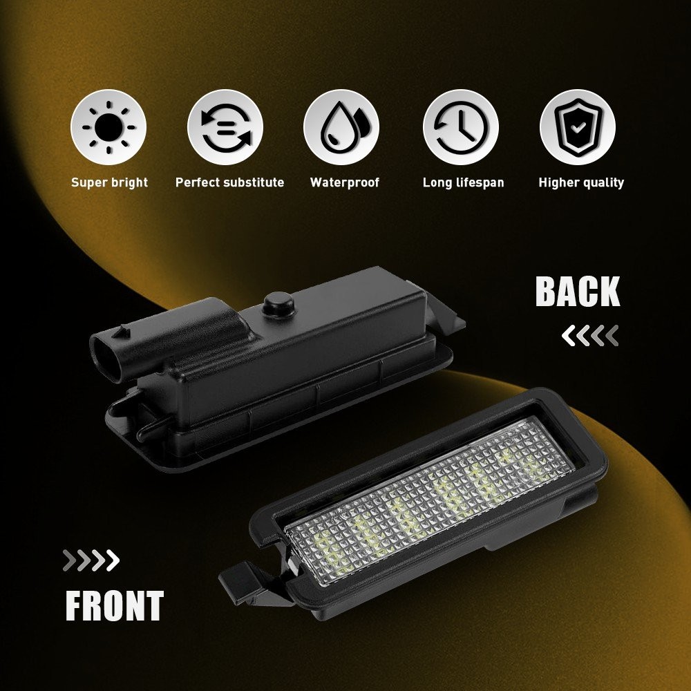 2PC For 2015-2021 Chrysler 300 Dodge Charger Challenger License Plate Tag Lights