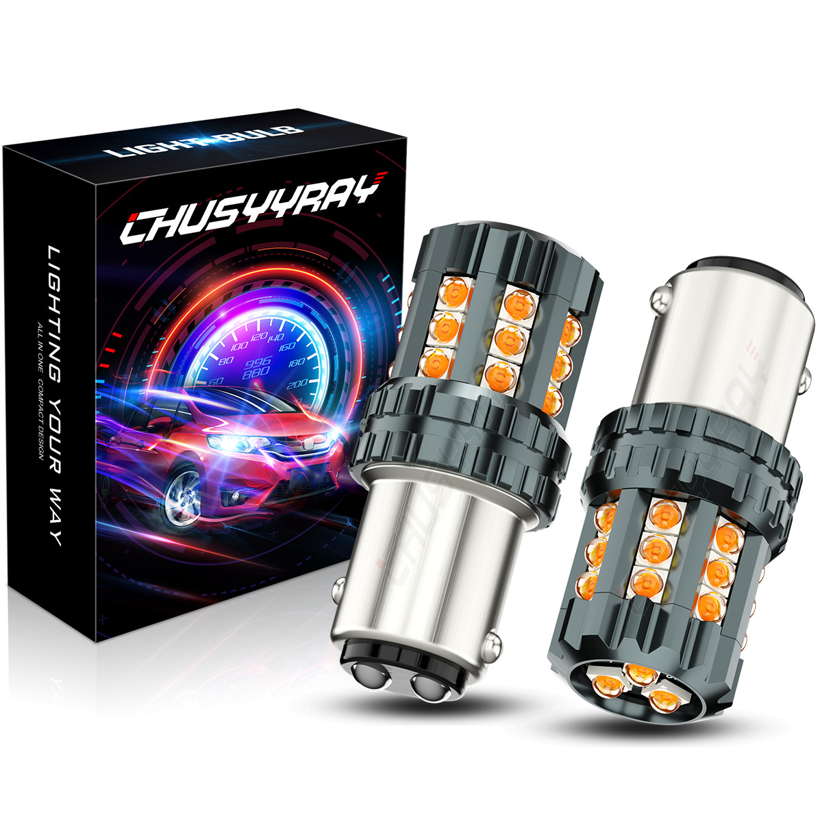 1157 2357 Amber Yellow LED Turn Signal Light Bulb For 1990-1997 Mazda MX-5 Miata