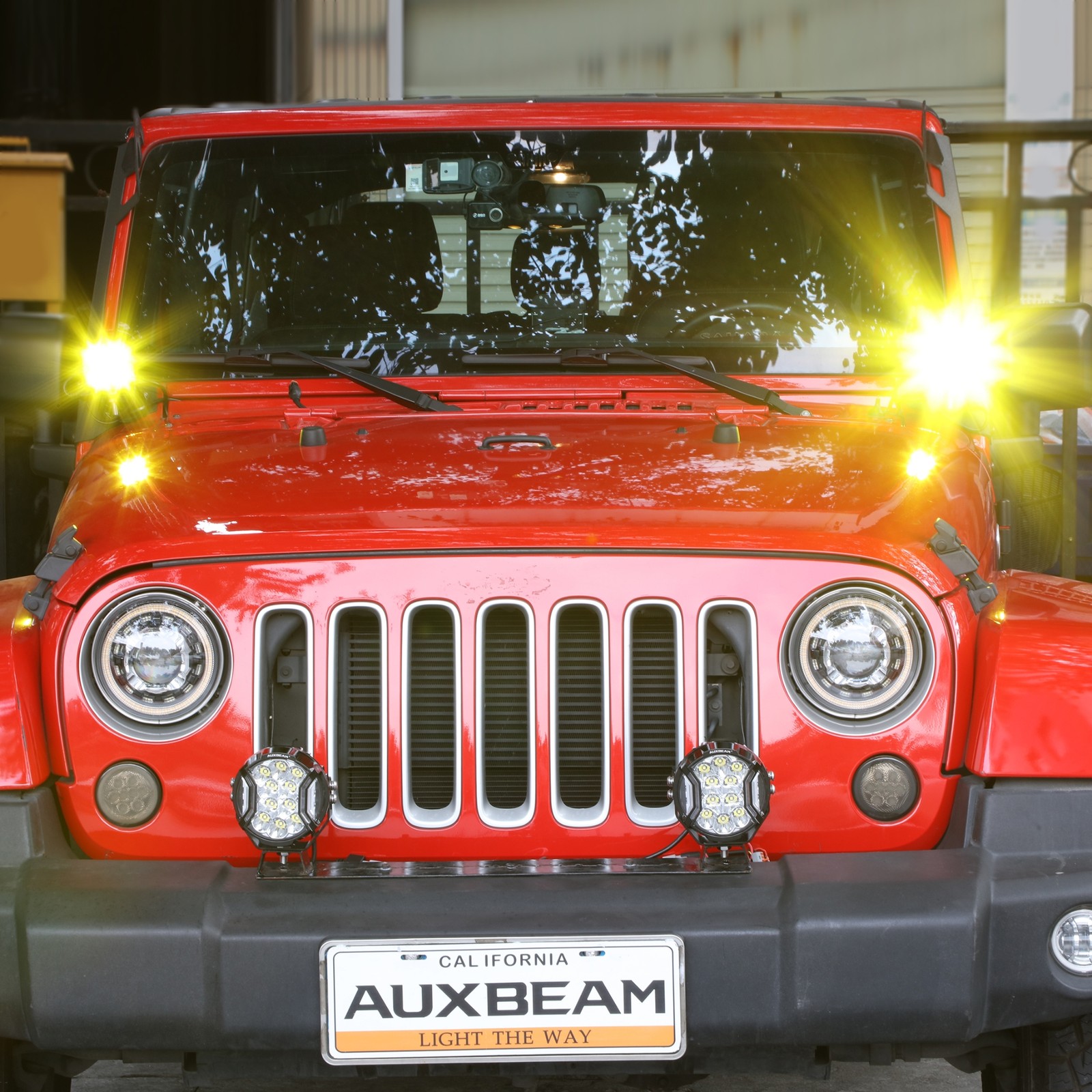8Pcs AUXBEAM 3″ LED Driving Pods Work Light Bar Spot Fog Offroad Ditch Lights