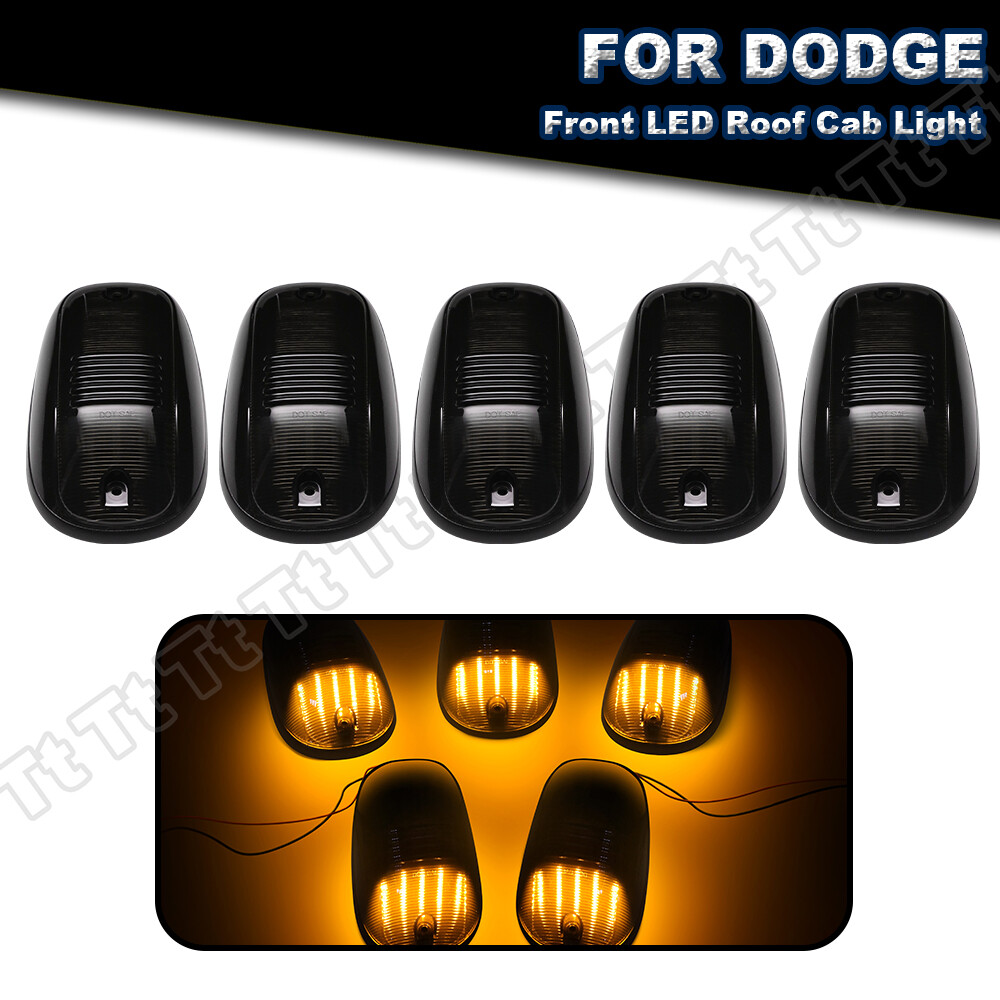 For 03-18 Dodge Ram 1500 2500 3500 Truck LED Cab Roof Marker Running Light Smoke