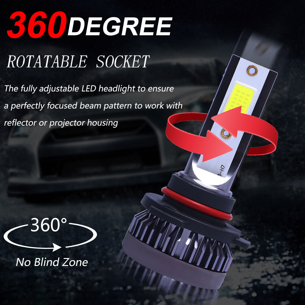 MINI 9006 HB4 120W 24000LM LED Car Headlight Kit Bulb Hi/Low Beam 6000K White