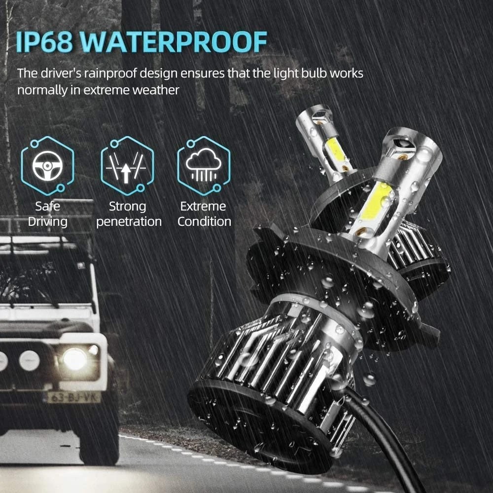 LED Headlight Bulbs H7 H1 H4 H11 HB3 HB4 9005 9006 12V 120W 6000K