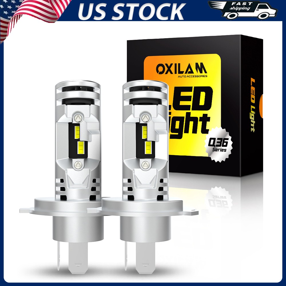 9003 H4 HB2 LED Headlight Bulbs High Low Beam 6500K White 100W 20000LM Light 2X