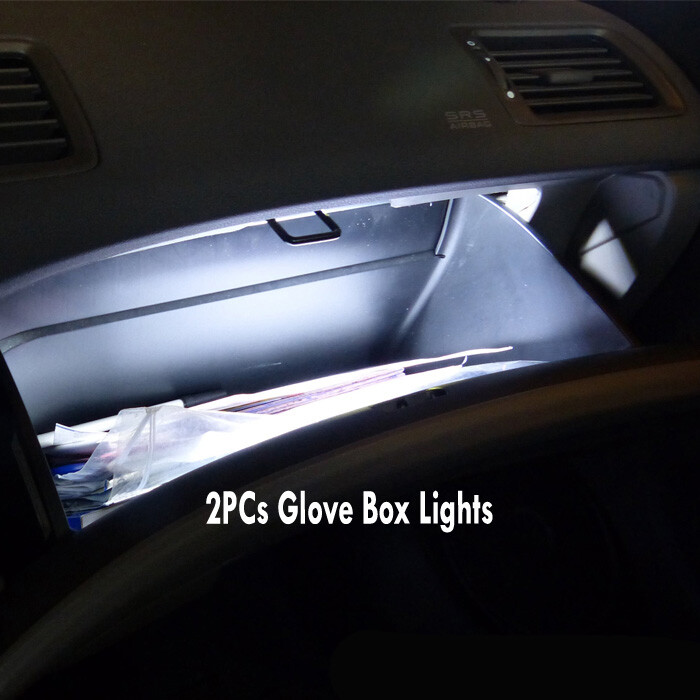 8Pc Canbus Error Free Interior LED White Light Bulb Kit for 2003-2006 Jaguar XKR