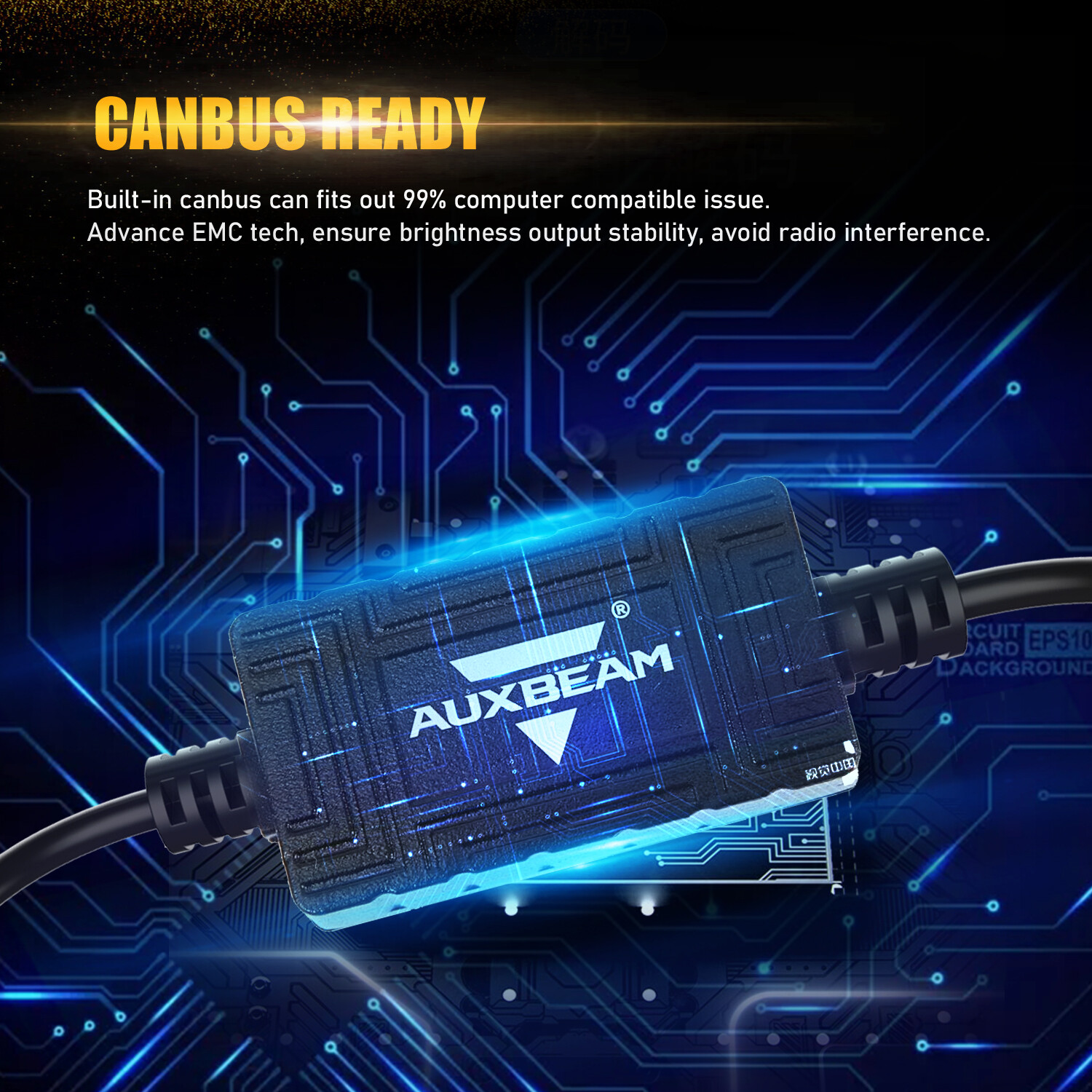 AUXBEAM 9007 HB5 LED Headlight Bulbs Kit High & Low Beam 6000K+Canbus F-16Plus