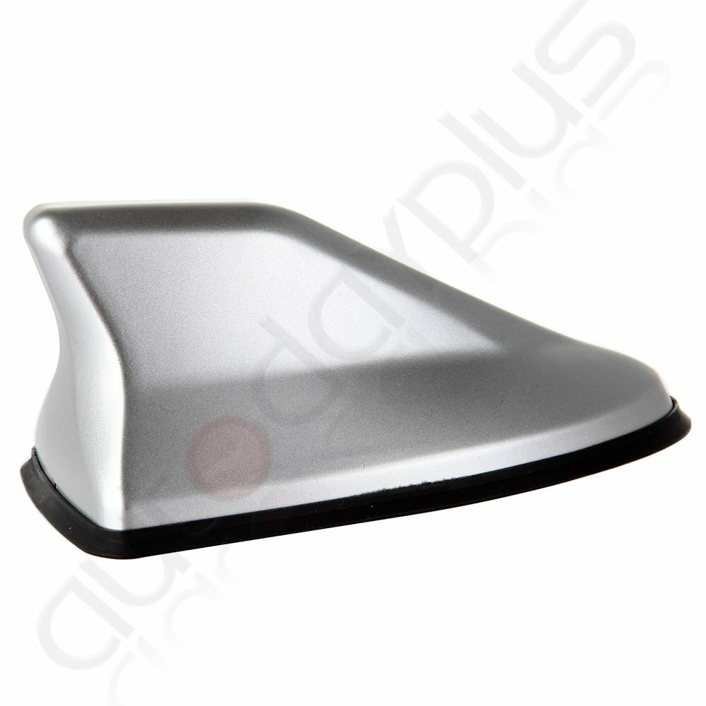 Silver Shark Fin Roof Antenna FM/AM Radio Signal Car Universal Aerial Decoration