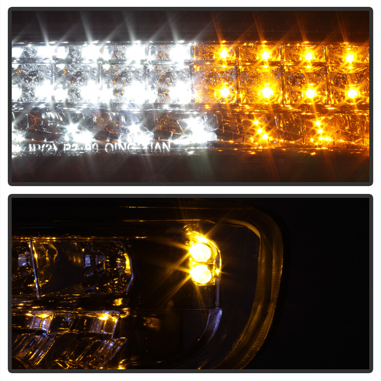 [Smoke Lens] 99-06 GMC Sierra Yukon LED Amber/White Signal Parking Bumper Lights