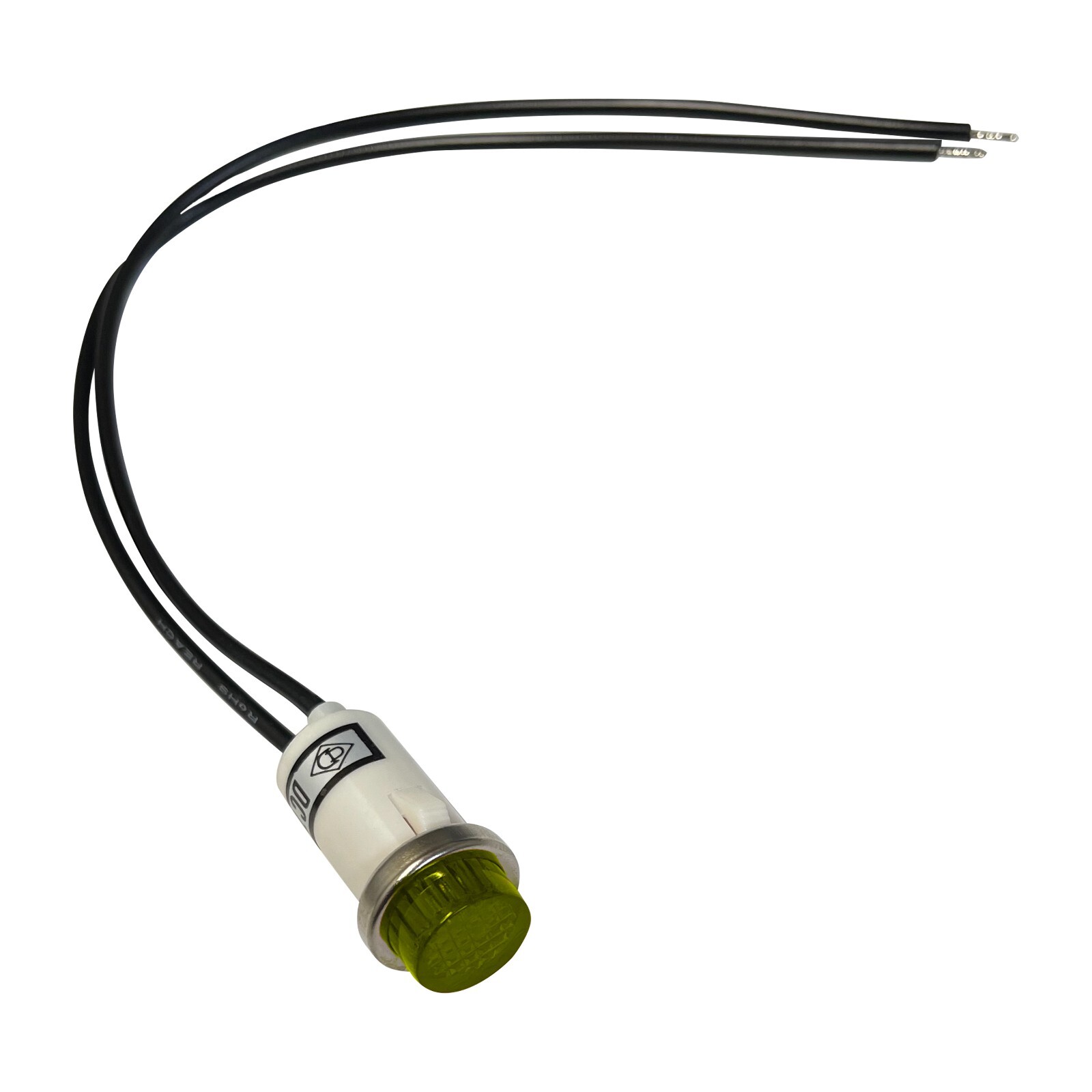 5 Pack of Universal 12V Amber Incandescent Indicator Light – Mounting Diam. 1/2”