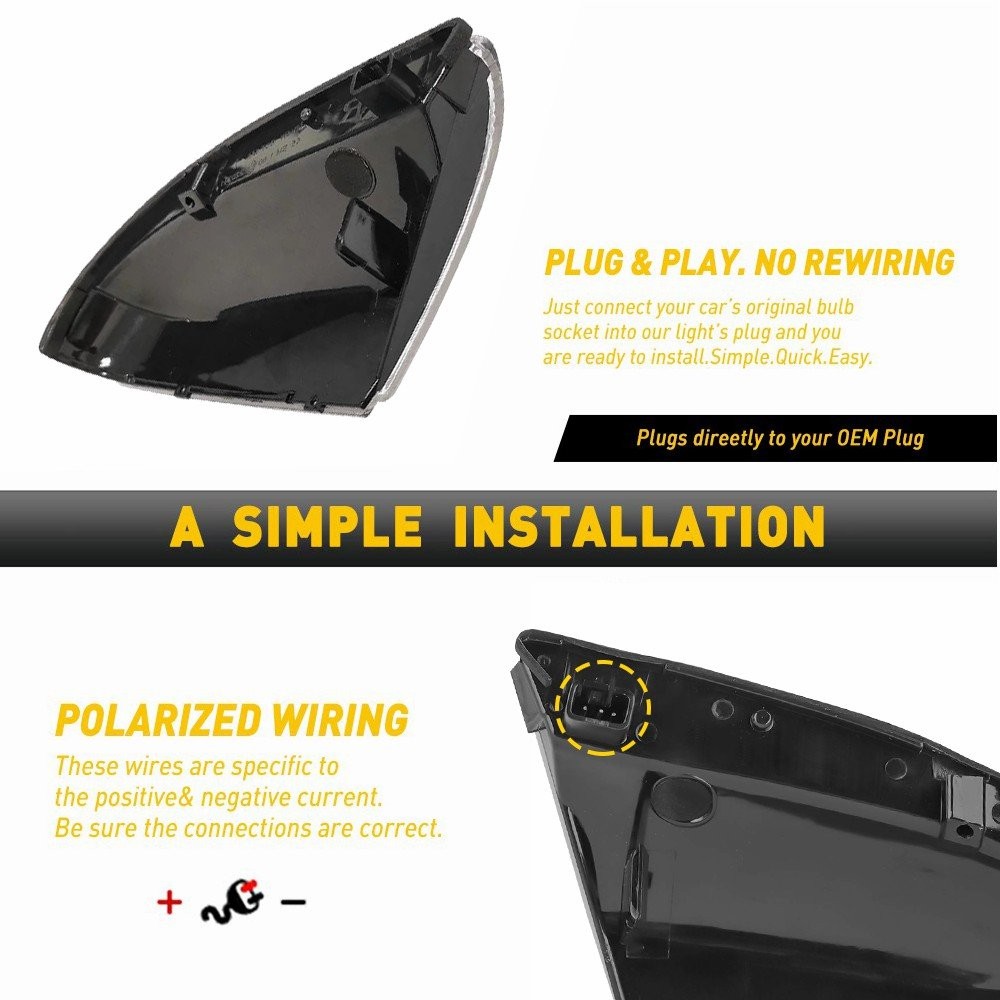 Front Left&Right LED Side Mirror Puddle Light for Dodge RAM 1500 2500 2009-2014