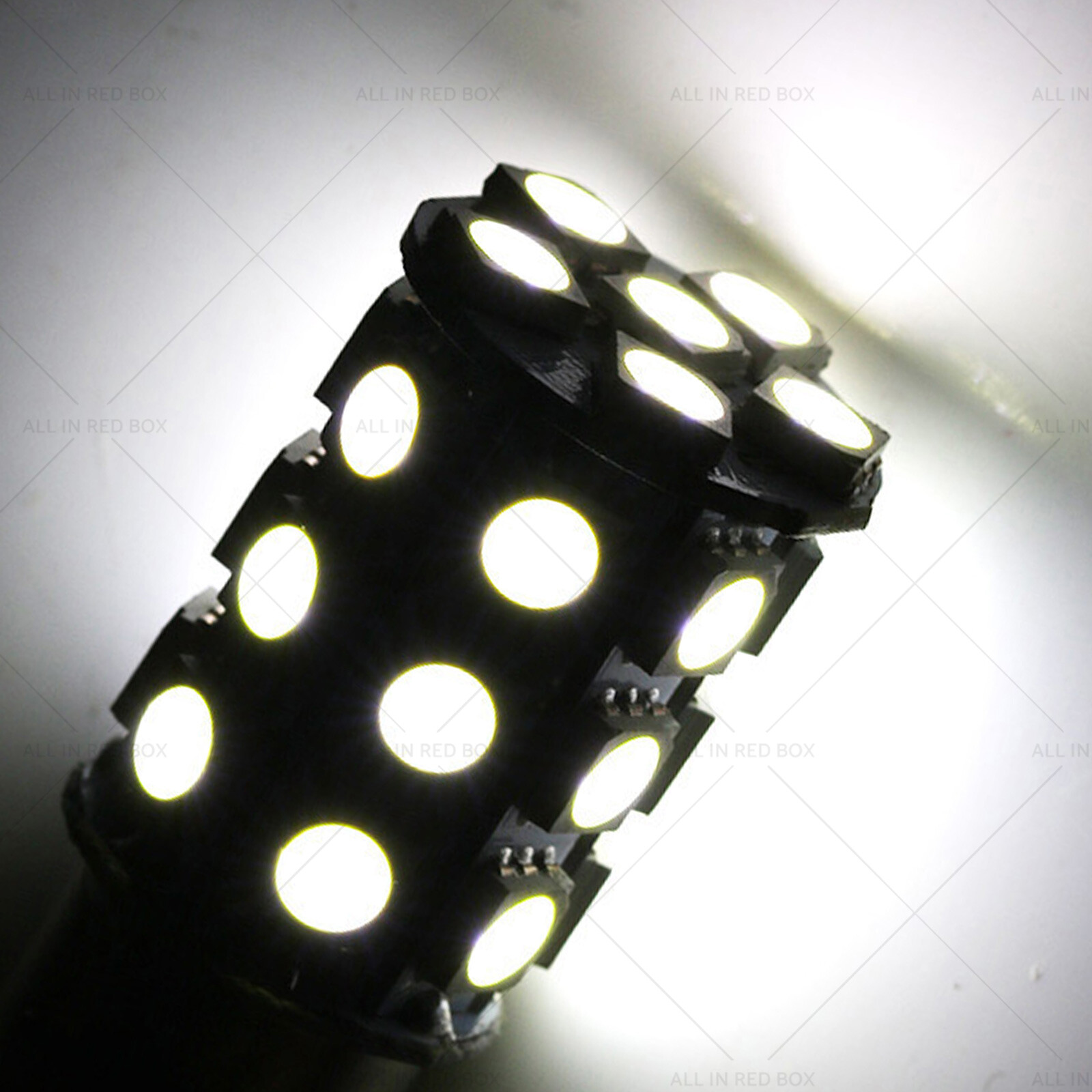 2x 12V BA15D LED White 27 SMD 5050 Suitable for Caravan Car Auto Indicator