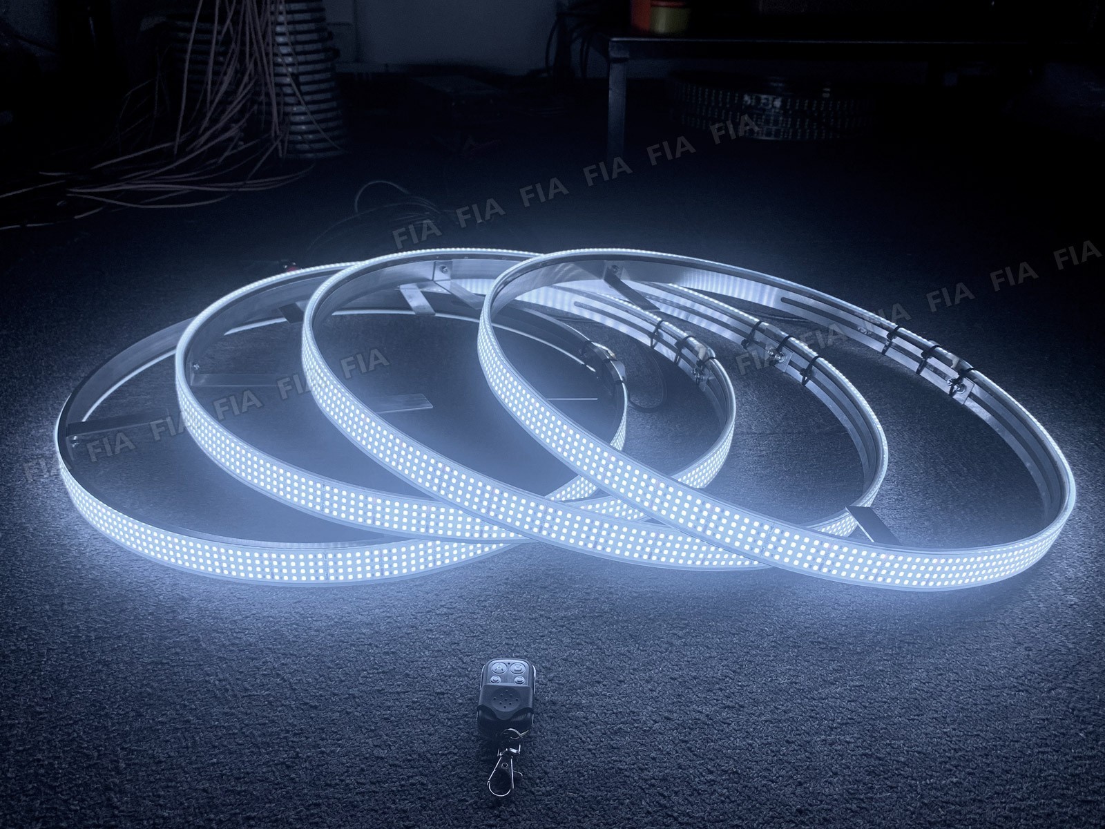 2/3/4/5 Row High-density Pure White 15.5“ ~ 17.5“ LED Truck Wheel Rim Lights