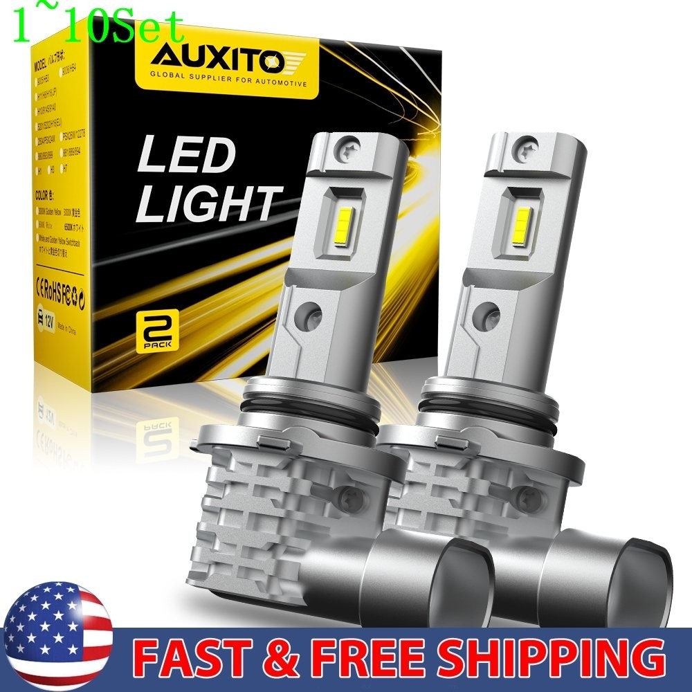 AUXITO 9006 LED Headlight 360000LUMEN Bulb Low Beam White Super Bright 1-10Set