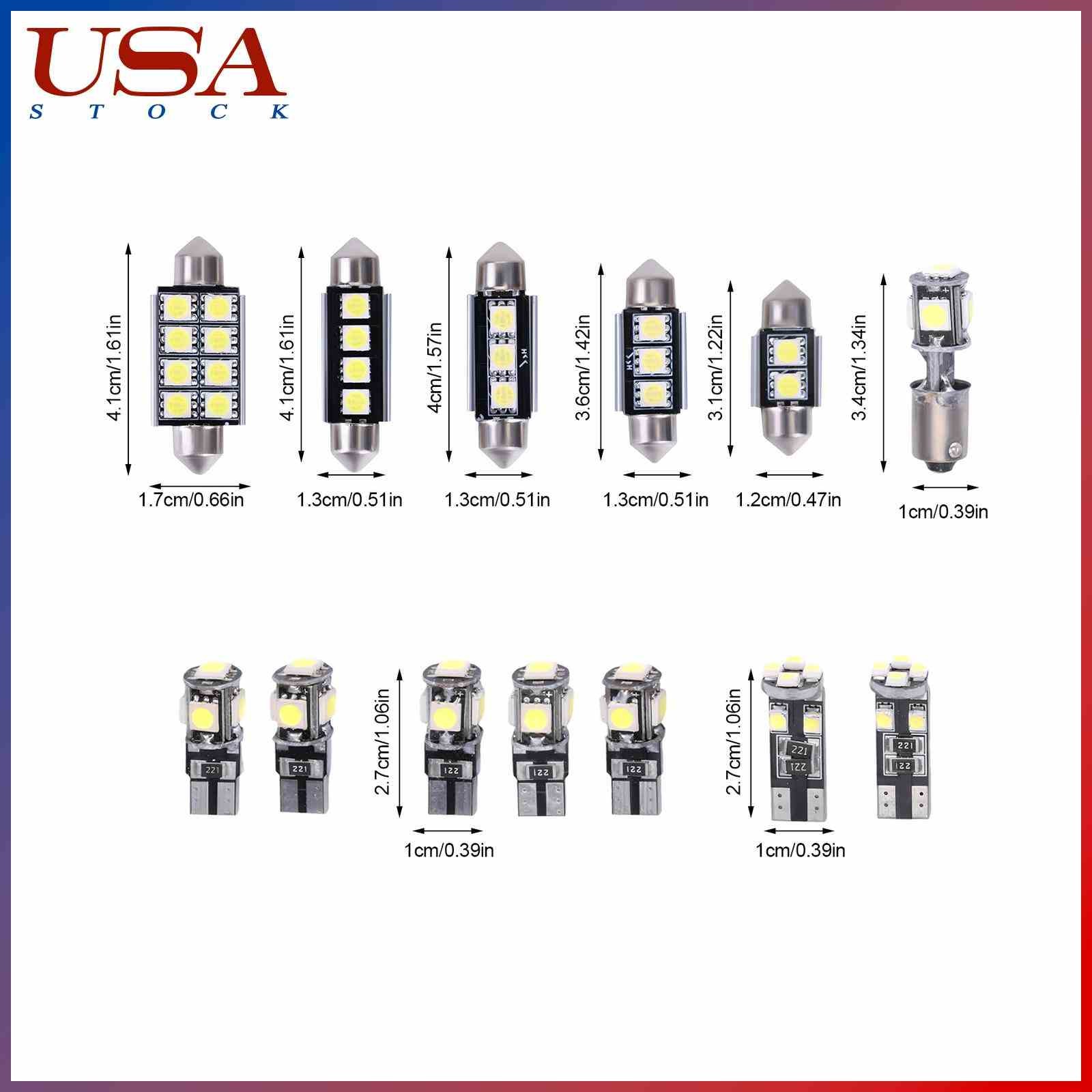 New 23 left right Car Side Marker Lights For 23Pcs LED Car Light Bulb Kit Set