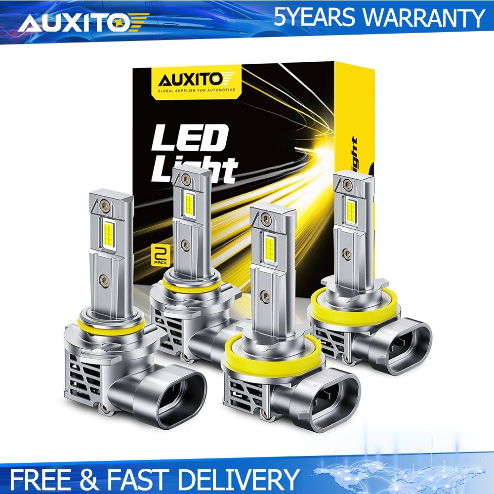 H11+9005 LED Headlight Kit Combo Bulbs 6500K High Low Beam Super Bright 4-40X